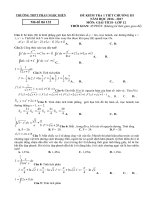 Tải Đề kiểm tra 45 phút học kì 2 môn Toán lớp 12 trường THPT Phan Ngọc Hiển, Cà Mau năm học 2016 - 2017 - Đề thi giữa học kì II môn Toán lớp 12 có đáp án