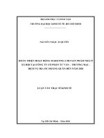 (Luận văn thạc sĩ) hoàn thiện hoạt động mareting cho sản phẩm nhà ở xã hội tại công ty cổ phần tư vấn – thương mại – dịch vụ địa ốc hoàng quân đến năm 2020 