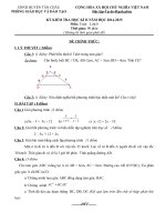 Tải Đề thi học kì 2 môn Toán lớp 8 năm học 2014 - 2015 Phòng GD-ĐT Tân Châu, Tây Ninh - Đề thi học kì 2 lớp 8 môn Toán có đáp án