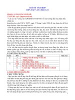 Giáo án (kế hoạch bài học)  chủ đề kì 1 môn ngữ văn 6  theo CV 3280 năm 2020