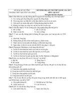 Tải Đề thi thử THPT Quốc gia năm 2017 môn Lịch sử trường THPT Nguyễn Văn Trỗi, Hà Tĩnh - Đề thi thử THPT Quốc gia môn Sử 2017 có đáp án
