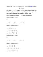 Tải Giải bài tập trang 15, 16 SGK Toán 5: Luyện tập chung 2 (tiết 13) - Giải bài tập Toán lớp 5