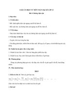 Tải Giáo án môn Toán Đại số lớp 12 - Giáo án bài Đường tiệm cận