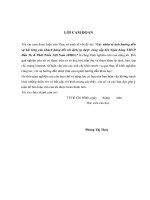 (Luận văn thạc sĩ) các nhân tố ảnh hưởng đến sự hài lòng của khách hàng đối với dịch vụ được cung cấp bởi ngân hàng TMCP đầu tư  phát triển việt nam (BIDV) 