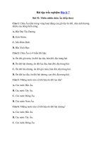 Tải Trắc nghiệm Địa lý 7 Bài 52 - Thiên nhiên châu Âu (tiếp theo)