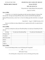 Tải Đề thi giữa học kì 1 lớp 10 môn Lịch sử năm 2018 - 2019 trường THPT Lý Thái Tổ - Bắc Ninh - Đề thi giữa học kì 1 Lịch sử 10 có đáp án