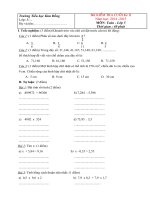 Tải Đề kiểm tra cuối kì 2 môn Toán lớp 5 năm học 2014 - 2015 trường Tiểu học Kim Đồng - Đề thi học kì 2 lớp 5 môn Toán có đáp án