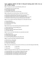 Tải Trắc nghiệm Giáo dục công dân lớp 10 bài 6: Khuynh hướng phát triển của sự vật và hiện tượng - Bài tập trắc nghiệm môn GDCD 10 có đáp án