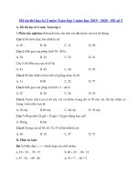 Tải Đề ôn tập học kì 2 môn Toán lớp 1 năm học 2019 - 2020 - Đề số 3 - Đề thi toán học kì 2 lớp 1