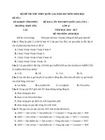 Tải Bộ đề thi thử THPT Quốc gia năm 2017 môn Sinh học có đáp án - Đề thi thử THPT Quốc gia năm 2017 môn Sinh học có đáp án