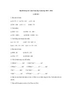 Tải Bộ đề thi học kì 1 môn Toán lớp 4 năm học 2015 - 2016 - Đề kiểm tra học kì 1 môn Toán lớp 4