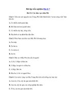 Tải Trắc nghiệm Địa lý 7 Bài 32 - Các khu vực châu Phi