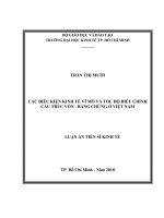 (Luận văn thạc sĩ) các điều kiện kinh tế vĩ mô và tốc độ điều chỉnh cấu trúc vốn   bằng chứng ở việt nam 