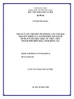 Tội cố ý gây thương tích hoặc gây tổn hại cho sức khỏe của người khác do người dưới 18 tuổi thực hiện từ thực tiễn thành phố Biên Hòa, tỉnh Đồng Nai