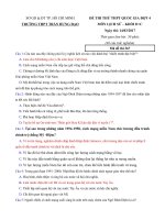 Tải Đề thi thử THPT Quốc gia năm 2017 môn Lịch sử trường THPT Trần Hưng Đạo, thành phố Hồ Chí Minh (Lần 4) - Đề thi thử đại học môn Lịch sử năm 2017 có đáp án