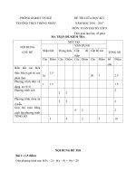 Tải Đề thi giữa học kì 2 môn Toán lớp 8 trường THCS Thống Nhất, thành phố Huế năm học 2016 - 2017 - Đề kiểm tra giữa học kì II môn Toán lớp 8 có đáp án