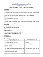 Tải Giáo án môn Âm nhạc lớp 1 - Tiết 34 - Ôn tập bài hát: Đường và chân