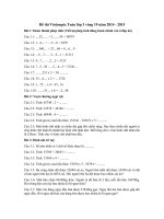 Tải Đề thi Violympic Toán lớp 3 vòng 19 năm 2014 - 2015 - Đề thi giải Toán trên mạng lớp 3 có đáp án