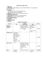 Tải Giáo án môn Sinh học lớp 9 bài 22 - Kiểm tra 45 phút