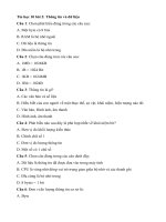 Tải Trắc nghiệm Tin học 10 bài 2 - Thông tin và dữ liệu