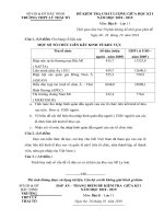 Tải Đề thi giữa học kì 1 lớp 11 môn Địa lý năm 2018 - 2019 trường THPT Lý Thái Tổ - Bắc Ninh - Đề kiểm tra giữa học kì 1 Địa lý 11