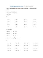 Tải Giải bài tập trang 9 SGK Toán 3: Ôn tập các bảng nhân - Giải bài tập Toán lớp 3