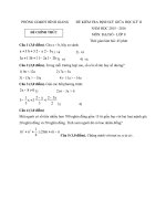 Tải Đề thi giữa học kì 2 môn Toán đại số lớp 8 Phòng GD&ĐT Bình Giang, Hải Dương năm học 2015 - 2016 - Đề kiểm tra học kì II môn Toán lớp 8 có đáp án