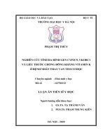 Nghiên cứu tính đa hình gen CYP2C9, VKORC1 và liều thuốc chống đông kháng vitamin K ở bệnh nhân thay van tim cơ học (FULL TEXT)