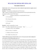 Tải Đề thi thử THPT Quốc Gia môn tiếng Anh năm 2020 số 2 - Đề thi THPT Quốc gia 2020 môn Anh có đáp án