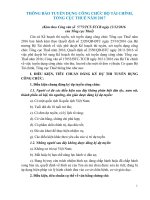 thông báo tuyển dụng công chức bộ tài chính tổng cục thuế năm 2017