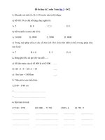 Tải Đề thi học kì 2 môn Toán lớp 3 - Đề 2 - Đề kiểm tra học kì 2 môn Toán lớp 3 có đáp án