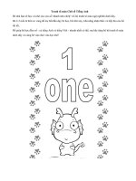 Tải Tranh tô màu Chữ số Tiếng Anh - Tài liệu Tiếng Anh trẻ em