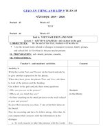 Tải Giáo án tiếng Anh lớp 9 Tuần 15 sách mới - Giáo án điện tử môn tiếng Anh 9 theo tuần