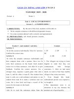Tải Giáo án tiếng Anh lớp 9 Tuần 2 sách mới - Giáo án điện tử môn tiếng Anh 9 theo tuần