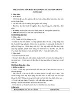 Tải Giáo án môn Sinh học lớp 8 bài 30 - Thực hành tìm hiểu hoạt động của Enzim trong nước bọt