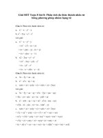 Tải Giải bài tập SBT Toán 8 bài 8: Phân tích đa thức thành nhân tử bằng phương pháp nhóm hạng tử - Giải bài tập môn Toán Đại số lớp 8