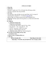 Tải Giáo án môn Vật lý lớp 9 bài 10 - Công suất điện