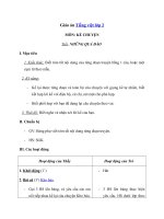 Tải Giáo án Tiếng Việt 2 tuần 29: Kể chuyện - Những quả đào - Giáo án Kể chuyện lớp 2