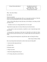 Tải Đề thi học kì 1 môn Tiếng Việt lớp 3 trường tiểu học Bình Minh A, Hà Nội năm 2015 - 2016 - Đề kiểm tra học kì I môn Tiếng Việt lớp 3 có đáp án
