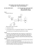 Tải Đề thi chọn học sinh giỏi môn Sinh học lớp 11 năm học 2017 - 2018 - Đề tham khảo - Đề khảo sát chất lượng môn Sinh học lớp 11 có đáp án