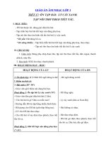 Tải Giáo án môn Âm nhạc lớp 1 - Tiết 17 - Ôn tập bài: Lý cây xanh - Tập nói thơ theo tiết tấu