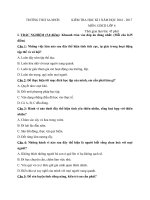 Tải Đề thi học kì 1 môn Giáo dục công dân lớp 6 trường THCS Sa Nhơn, Kom Tum năm học 2016 - 2017 - Đề kiểm tra hết học kì 1 môn Giáo dục công dân lớp 6 có đáp án