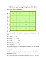 Tải Đề thi Violympic Toán lớp 5 vòng 5 năm 2015 - 2016 - Đề thi giải Toán trên mạng lớp 5 có đáp án