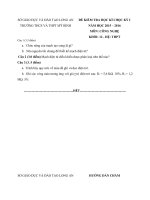 Tải Đề thi học kì 1 môn Công nghệ lớp 12 trường THCS-THPT Mỹ Bình, Long An năm học 2015 - 2016 - Đề kiểm tra học kì I môn Công nghệ lớp 12 có đáp án