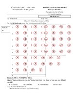 Tải Đề kiểm tra 1 tiết học kì 1 môn Giáo dục công dân lớp 10 trường THPT Đông Quan, Hà Nội năm học 2016 - 2017 - Đề kiểm tra 45 phút trắc nghiệm môn GDCD lớp 10