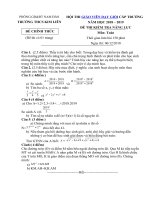 Tải Đề thi giáo viên dạy giỏi môn Toán trường THCS Kim Liên năm 2018 - 2019 - Đề thi giáo viên giỏi cấp trường bậc THCS môn Toán có đáp án
