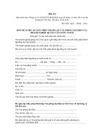 tên doanh nghiệp quảng cáo nước ngoài ghi bằng chữ in hoa tên trên giấy phép thành