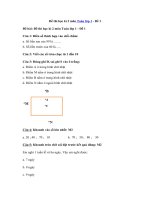 Tải Đề thi học kì 2 môn Toán lớp 1 - Đề 1 - Đề kiểm tra học kì 2 môn Toán lớp 1 có đáp án