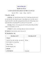 Tải Giáo án Tiếng Việt 4 tuần 32: Luyện tập xây dựng đoạn văn miêu tả con vật - Giáo án Tập làm văn lớp 4