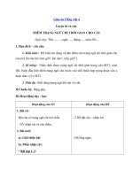 Tải Giáo án Tiếng việt 4 tuần 32: Thêm trạng ngữ chỉ thời gian cho câu - Giáo án Luyện từ và câu lớp 4